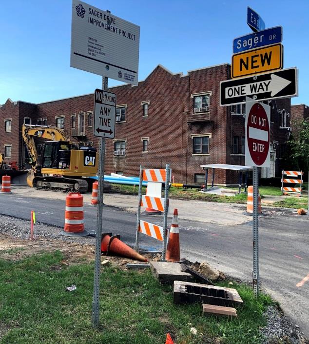 Sager Drive construction