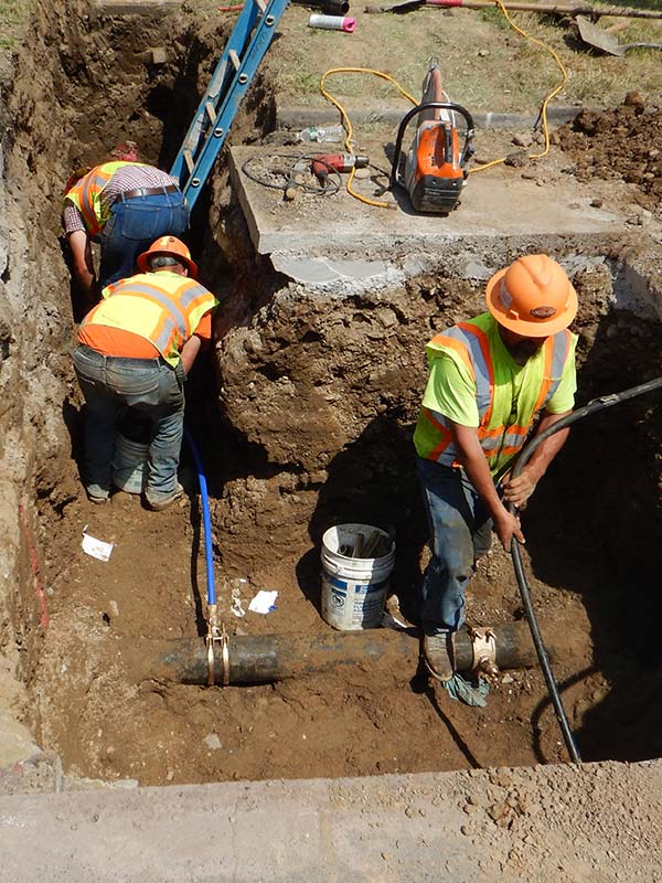 Helena Street construction
